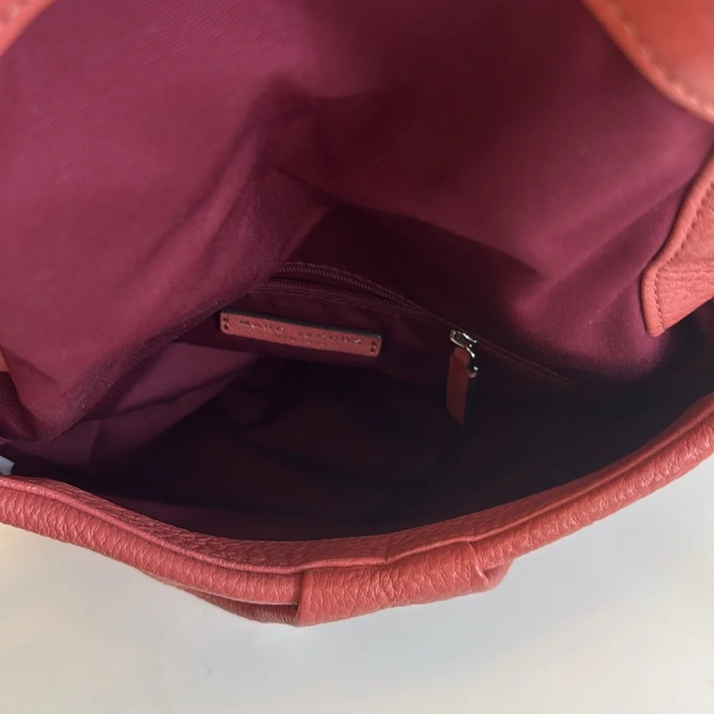 Marc Jacobs Dusty Pink Natasha Fold Over Crossbody Bag with Adjustable Strap - Picture 7 of 10